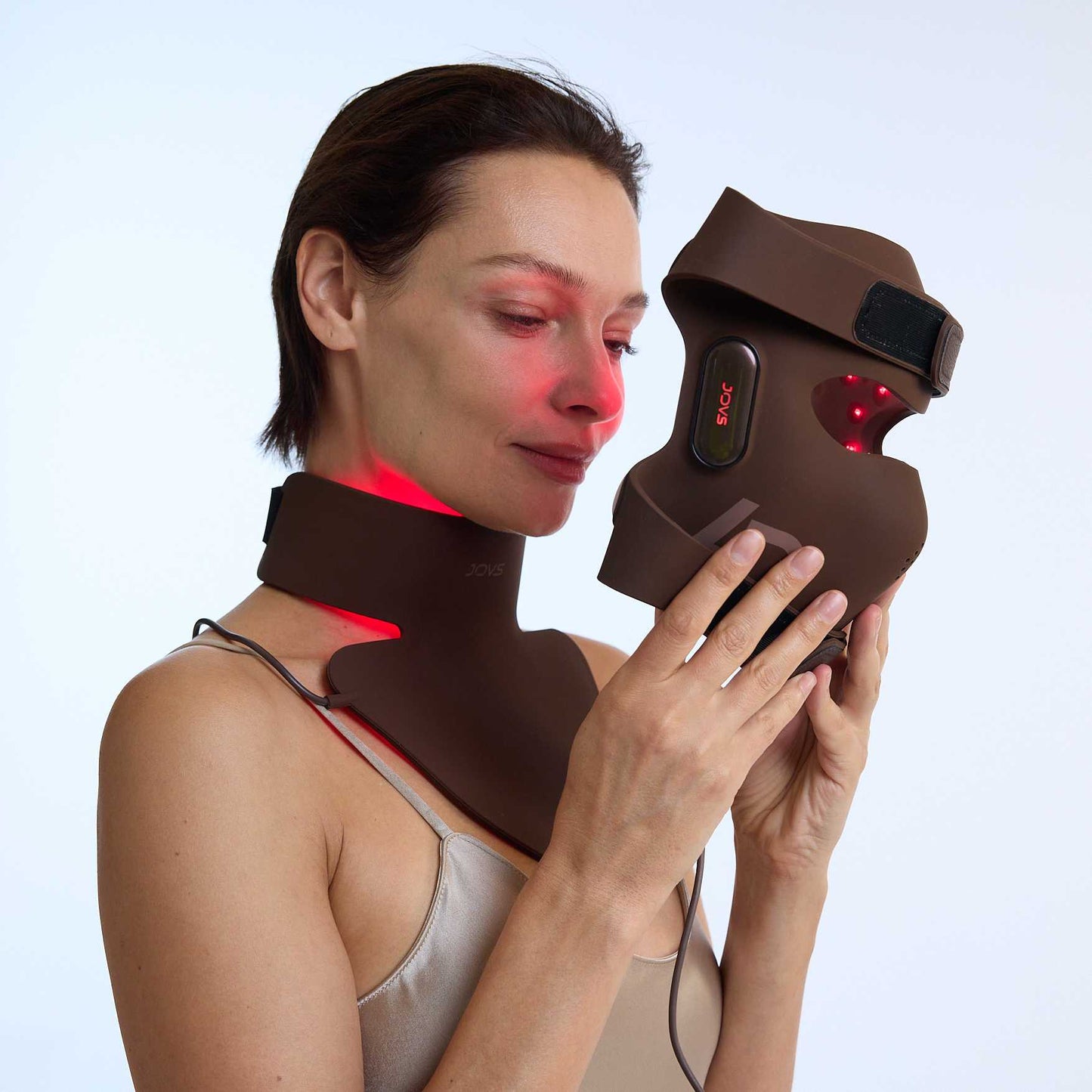 JOVS Red LED Light Neck & Chest Mask